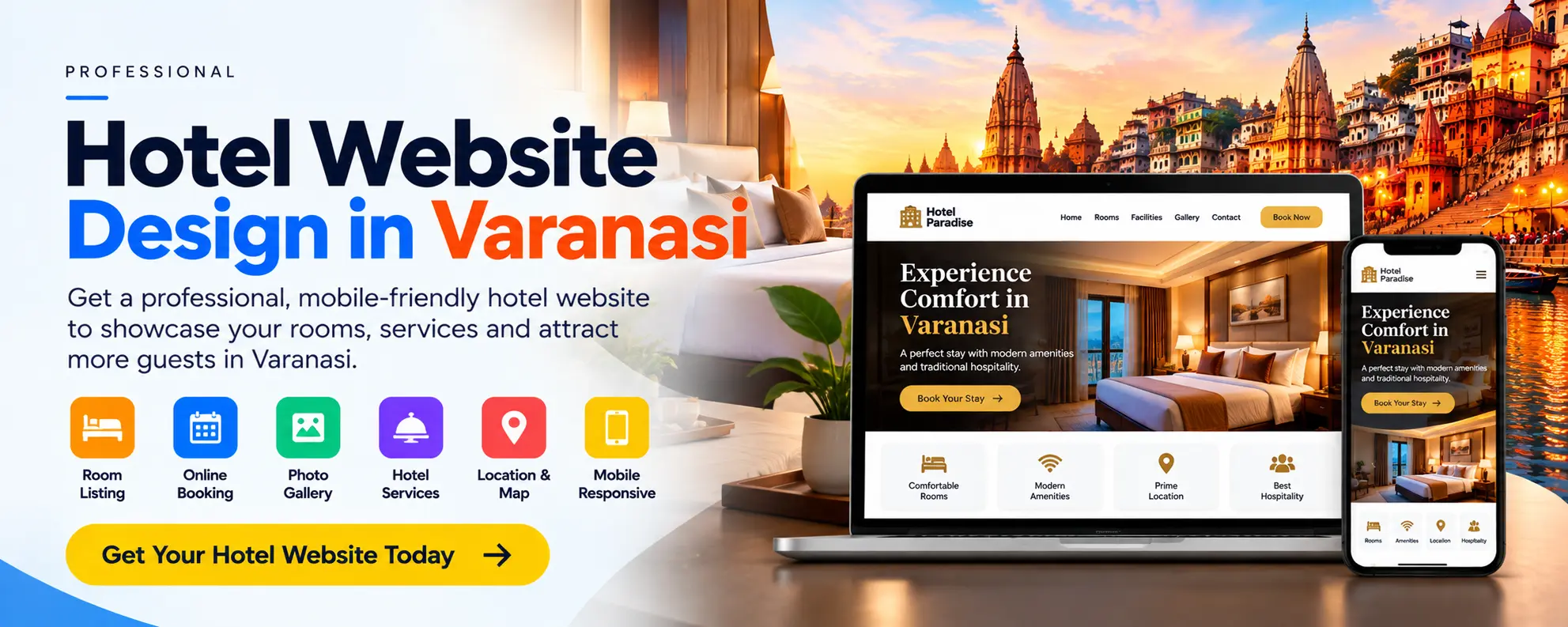 Hotel Website Design in Varanasi