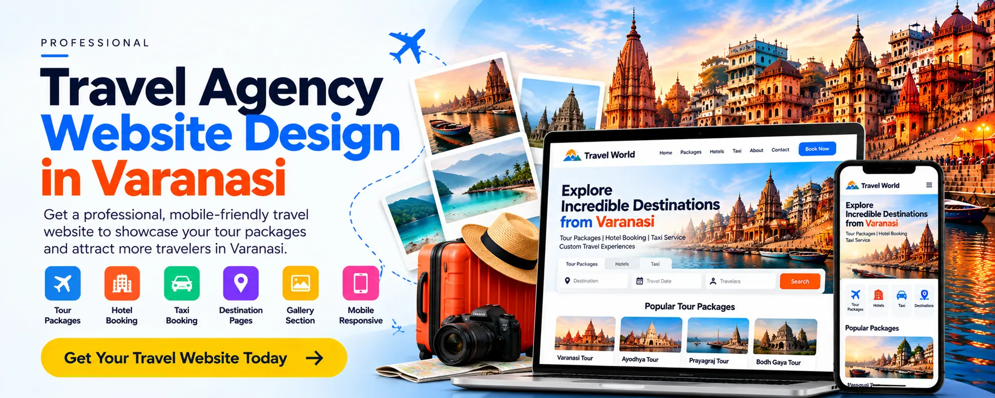 Travel Agency Website Design in Varanasi